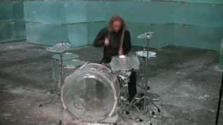 Hellacopters drummer trashes ice drum set - Part 1/2