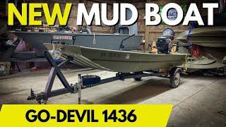 14ft Go-Devil Flat Bottom Mud Boat | Go-Devil 20hp Longtail 1436