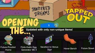 The Simpsons Tapped Out: Opening the Shattered Dreams Mystery Box!