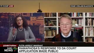 Ramaphosa's response as Putin's arrest affidavit is made public: Prof. Andre Thomashausen