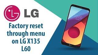 How to Factory Reset through menu on LG L60 X135?