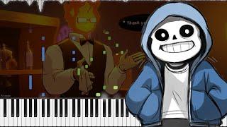 undertale. // sans. | LyricWulf Piano Tutorial on Synthesia. OST 15