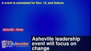 Asheville leadership event will focus on change