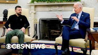 Biden, Zelenskyy meet at White House on Russia war