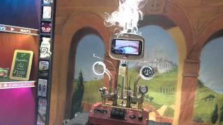 Steampunk TV controlled by DroidScript