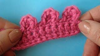 Улиточка Picot crochet  Пико Урок вязание крючком 330