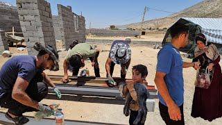 A Delightful Day: Shahram's Visit and Saleh & Sadri's House-Building Efforts