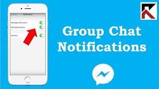 How To Turn Off Or On Group Conversation Notifications Facebook Messenger