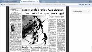 How to use the Globe and Mail Digital Newspaper Archive for Historical Research