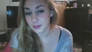 Beautiful girl doing web cam chat