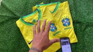 Camisa do Brasil amarela ORIGINAL x Tailandesa 1.1 comparação