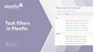 Task filters in Planfix