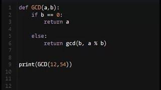 Python - Greatest Common Divisor W/ Recursion