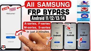 All SAMSUNG FRP BYPASS 2024 ANDROID 11-12-13-14 Latest Security || No Need TalkBack - No Need PC