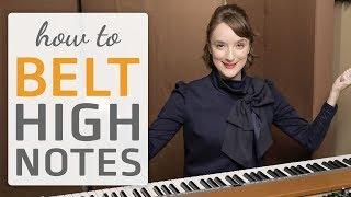 how to belt high notes when you sing - vocal exercise