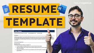 240+ Free Resume Template Downloads (Google Docs & MS Word)