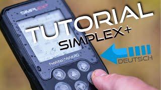 Tutorial Nokta Makro Simplex + Metalldetektor  Settings, Menüerklärung Deutsch Sondeln