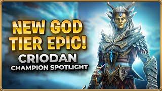 This Epic Champion Is Godly! Criodan The Blue Champion Spotlight | Raid Shadow Legends [Test Server]