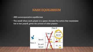 4.19 Game Theory: Dominant Strategy and Nash Equilibrium AP Micro