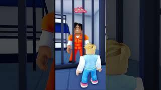 Toddler visits jail .. #roblox #livetopia