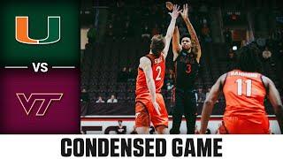 Miami vs. Virginia Tech Condensed Game | 2024-25 ACC Men's Basketball