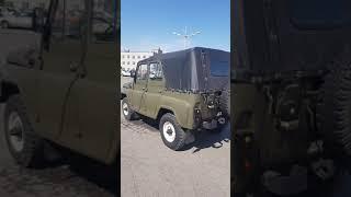 УАЗ 469 с хранения,  на военных мостах