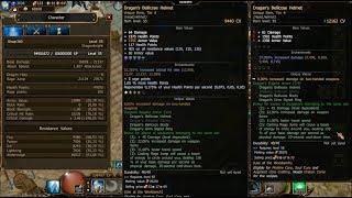 Drakensang / Craft 2 Dragan's helmet tier6 / 4 GOLD LINES IN CRITICAL and 3 GOLD LINES in dmg