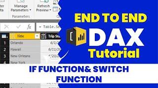 End-to-End DAX Tutorial | Power Bi | IF FUNCTION & SWITCH FUNCTION | KSR Datavizon