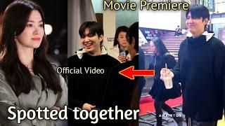 Evidence found Song Hye Kyo Spotted With Lee Min ho At Movie Premiere Yesterday