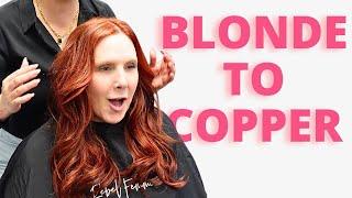 Blonde to Copper Hair Transformation | Custom Hair Color with Manelli Extensions