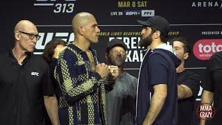 Alex Pereira & Magomed Ankalaev FIRST FACE OFF for UFC 313