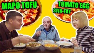 How to Cook Mapo Tofu + Tomato Egg Stir-Fry (for Mom & Dad) 英国爸妈不想让儿子回中国了！留下来天天给我们做中餐