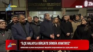 “İlçe Halkıyla Birlikte Dimdik Ayaktayız”  Görevden Alınan Bahçesaray Belediye Başkanından İlk Açı