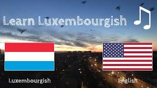 Learn before Sleeping - Luxembourgish (native speaker)  - with music