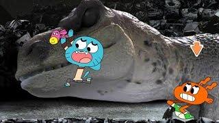 The Amazing World of Gumball - DINO DONKEY DASH [Cartoon Network Games]