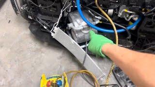 Spend 2 1/2 hours recovering refrigerant if you’re in a cold shop. Good luck on your recovery.