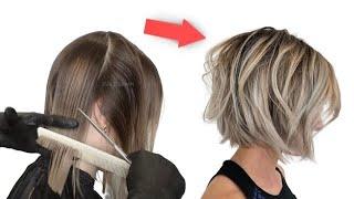 Bob Haircut Tutorial | Haircut Step By Step at Home Eva Lorman