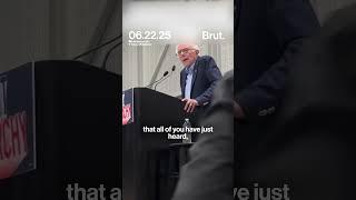 Crowd boos as Bernie Sander reads Trump’s Iran strike announcement