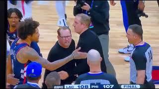 Kelly Oubre Jr and Nick Nurse go off at referees