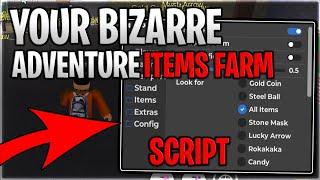 [YBA UPDATE] Your Bizarre Adventure Script Hack Auto Farm And Items Farm - Roblox 2024