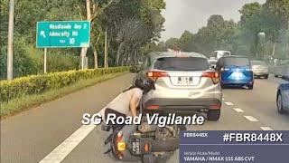 28oct2024 sle #SKZ3964G honda vezel  rear ended by p plate #FBR8448X yamaha nmax