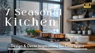 7 Seasonal Kitchen Design & Decor Inspirations for a Stylish Cozy & Chic Space Through the Year