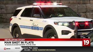 Man shot in the Flats: Cleveland Police