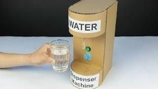 Transforming Waste Bottles into Simple Water Dispenser Machines: School Science Project | DIY Craft