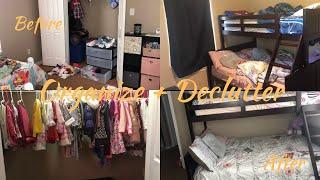 Clean with me | Organize and Declutter kids bedroom | Part 1 | 3 kids 1 room