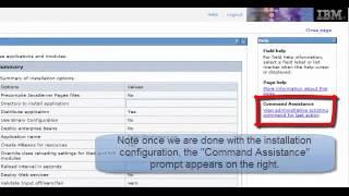 WebSphere Application Server Command Assistance Demo no audio