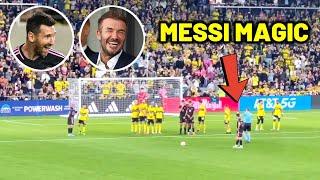 Messi magic free kick goal reactions - Inter Miami win vs Columbus Crew