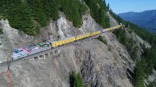 Scenic UP1943 "The Spirit" [4K] Officer Special Train through Pengra Pass 4/26/2019