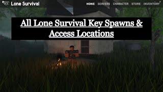 Lone Survival - Key Spawns & Access Locations