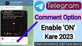 How to add comment option in telegram channel | Telegram pe comment option kaise laye